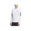 Adidas Aeroready Soft Comfortable Moisture-Wicking Long Sleeve Polo Shirt Women tops White IN6569