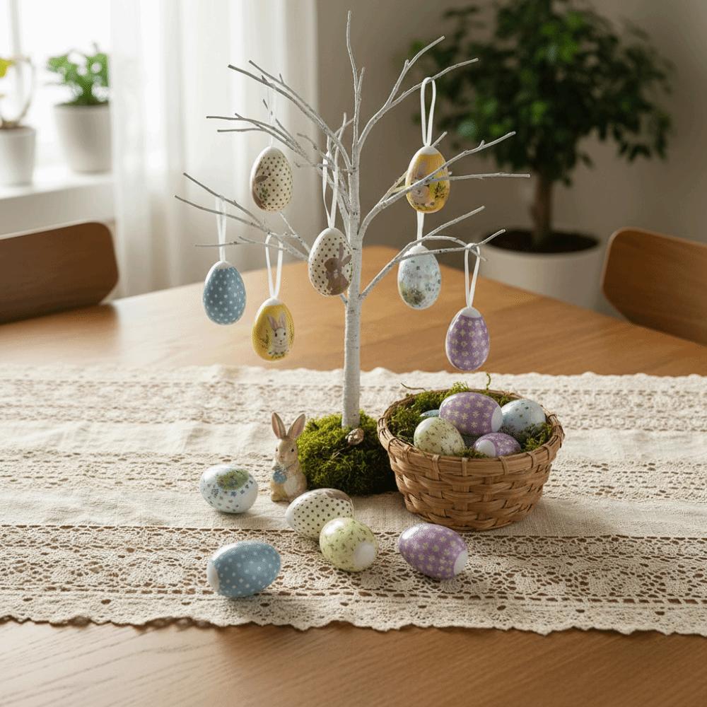 12PCS Scene Decoration Easter Party Atmosphere Easter Egg Easter Egg Props  Home Living Room