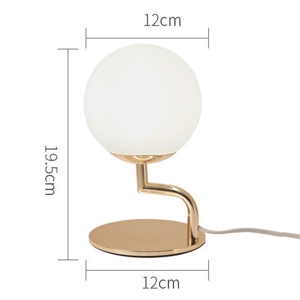 

Modern LED Table Lamps Gold Galss Lights Bedside Reading Desk Lamp Table Light Fixture Bedroom Hotel Home Decoration Desk Lights золотой