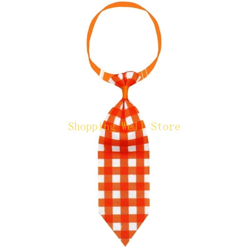 KX4B Pet Dog Cats Adjustable Bow Tie Collar Necktie Collar Thanksgiving Holiday Wear