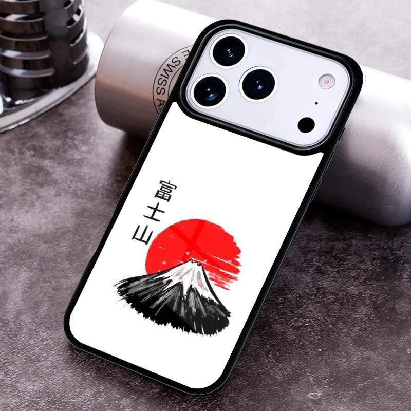 Japanese art Mount Fuji Phone Case for iPhone 17 16 15 Pro Max Air 14 13 12 11 Plus Shockproof Cover