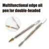 Leather Edge Double Head Brass Glue Painting Roller Oil Gluing Dye Pen Stick Speedys Paint Roller Tool DIY Leather Craft Tools