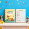 4Pcs Writing Exercise Book Practice Copybook Handwriting Workbook Kit with Letters Numbers English Grooved Learning Activity Workbook for Ages 3-5