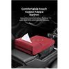 Car Armrest Box Height Increase Pad with Tissue Dispenser Car Armrest Leather Non-slip Memory Foam Pillow Protective Cover