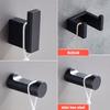 Bathroom Hook Stainless Steel Hanger Adhesive Hanging Wall-mounted Hooks Decoration Towels Rack Supplies Bathrobe Toilet