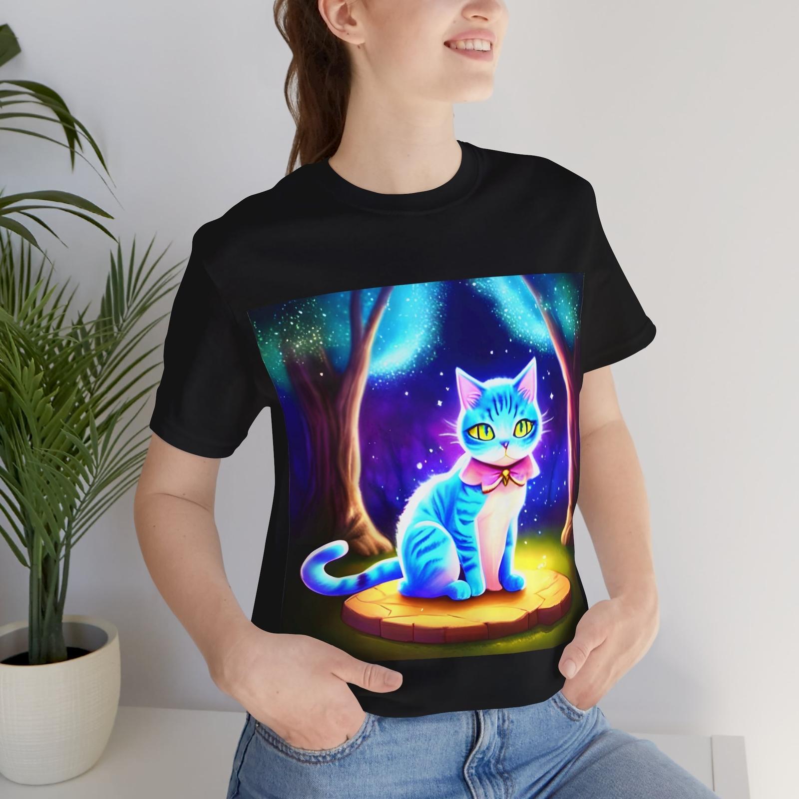 Cat in the Woods Graphic Tee T-shirt XXL