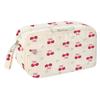 Floral Soft Pen Bag Large Capacity Portable Handle Pen Case Corduroy Stylish Stationery Storage Bag for Home Office School