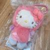 [USED] Korea exclusive SHINee KEY x Hello Kitty plush keychain with trading card