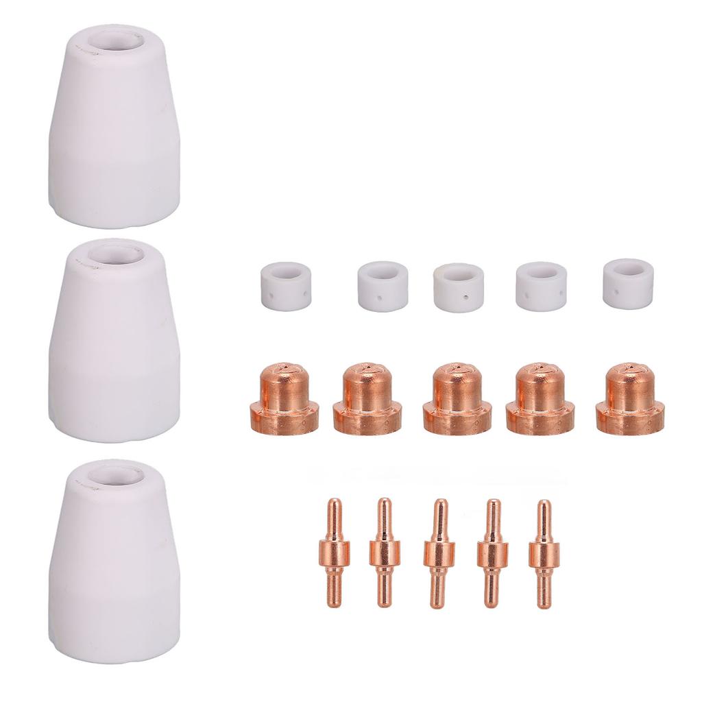 18pcs Plasma Cutter Consumables Lightweight Portable Plasma Cutting Machine Consumables for CUT?40
