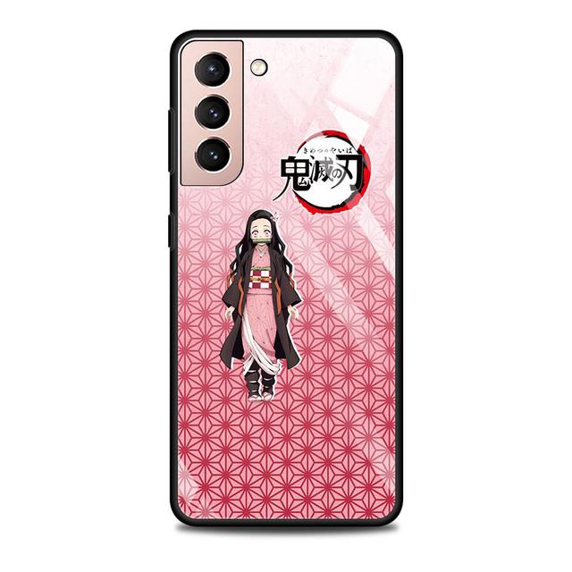 

Стеклянный чехол для Samsung Galaxy S21 S20 Ultra S10 Plus Lite S20fe 5g S10e S9 S8, бампер, чехол, чехол, аниме, убийца демонов, цвет For Samsung S10 Lite