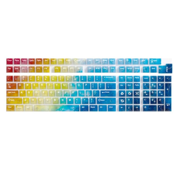 

Original Standard Height PC Keycaps 132 Keys With Rainbow Color Even Backlight Distribution For Mechanical Keyboards