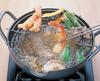 Tamahashi 22cm Iron Deep Induction and Gas with Made in Japan GT-22W Fryer, Compatible, Oil-Draining Rinse,