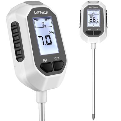 YAMRON 4-in-1 Soil Moisture Meter, Digital Plant Temperature/Soil Moisture Test & pH Meter/Sunlight Intensity, Backlit LCD Display, for Gardening, Agr