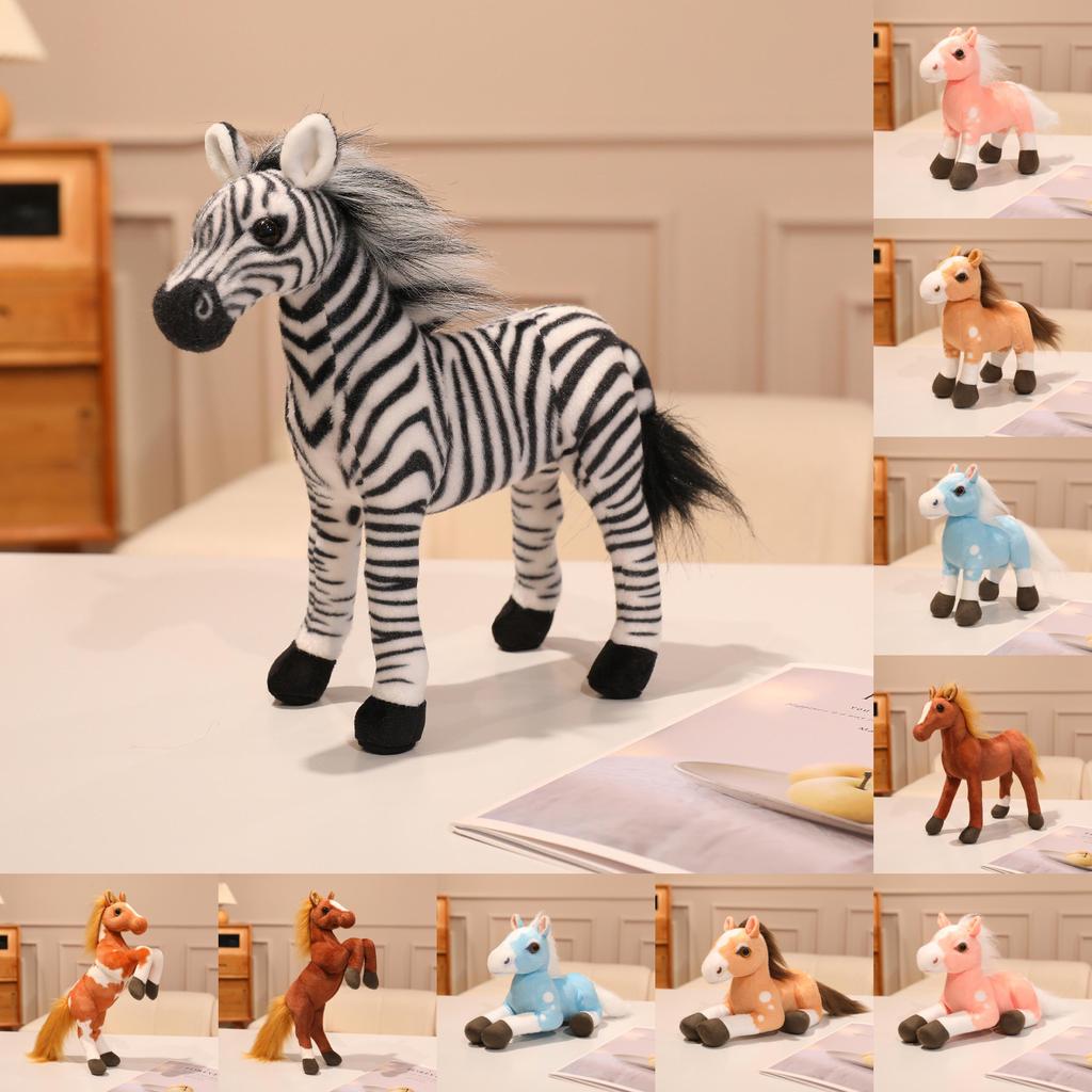 Plush Horse Toy With Pp Cotton Filling For Childrens Playroom Decor