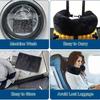Travel Neck Pillow with Fillable Clothing U-Shaped Pillowcase, Extra Storage Bag, Soft Neck Pillow Cover, Portable Essential for Airplane Travel