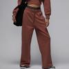 Jordan Flight Fleece FW24 Fleece Wide Leg Fashion Drawstring Loose Casual Pants Women Bottoms Brown FV7156231