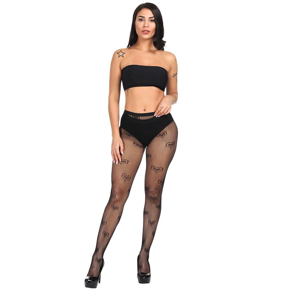 

New Vintage Tattoo Lace Cut-Out Mesh Stockings Women s Bottom Socks Small Mesh Pantyhose Women One size fits all