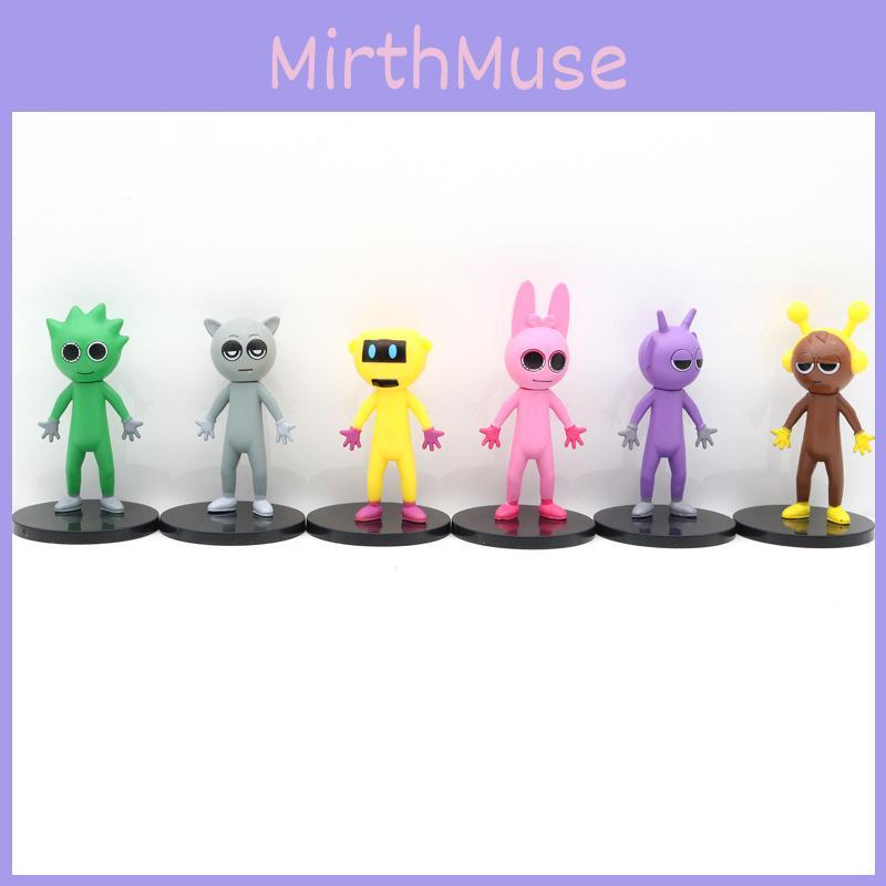Delightful Rhythm Box Figure Set Of 12 With Movable Heads And Stand Perfect For Cake Decoration