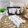 Bunnies Statue Silicone Candle Molds for Candle Soap Home Decoration Animal Shape Silicone Candle Molds for Epoxy Resin