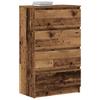 Sideboard Rustic Wood Look 60 x 35 x 98.5 cm Engineered Wood