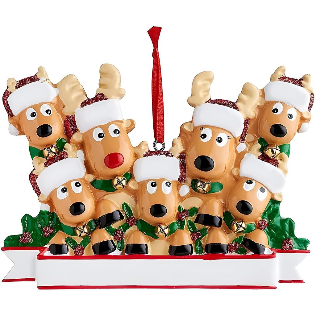 Beautiful Resin Christmas Ornaments Featuring Colorful Reindeer And Snowman Designs For Decor Holiday