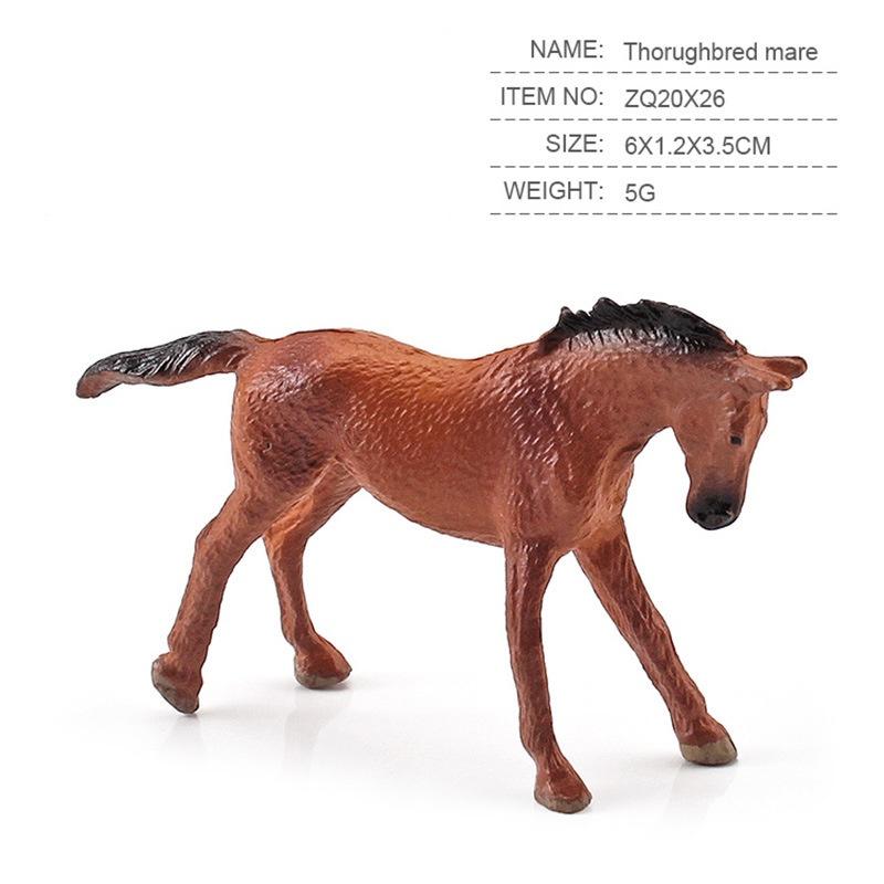 Realistic World Horse Model Set Static Miniatures Of Keat Marshal Morgan And Freis