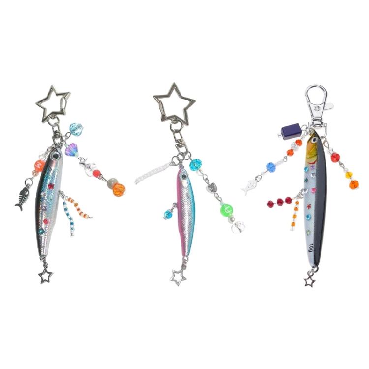 Fish Hanging Charm Multifuntional Fashion Ornament Party Key Jewelry Acrylic Texture Great for Friend and Fashion Lover