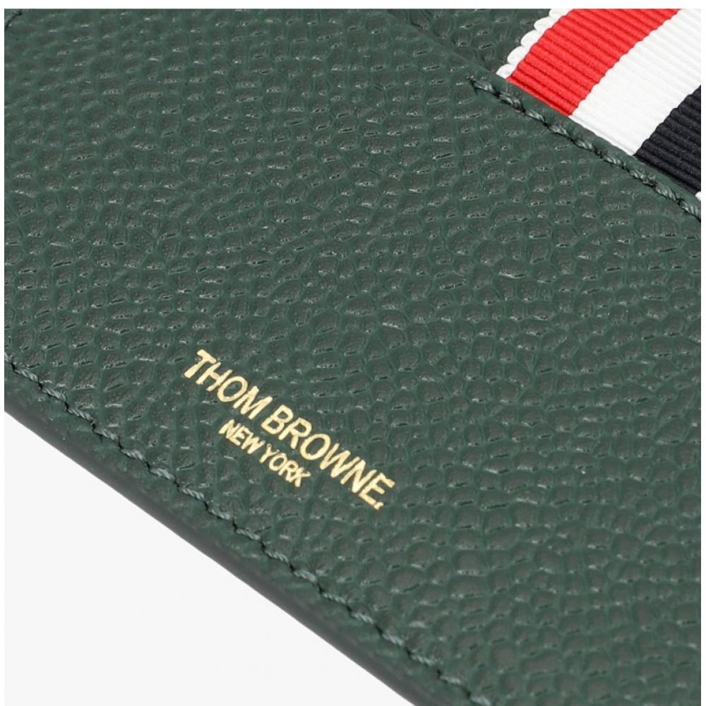 Tom Brown Maw031l 00198 310 Pebble Grain Three Line Tab Card Holder