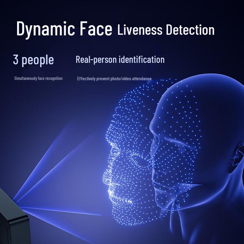 Deli Smart Facial Recognition Cloud Attendance Machine CN plug (adapter included)