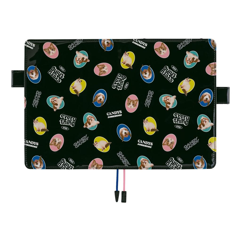 Hobonichi Techo Cousin Planner Candy RANDOM (A5) Cover Stripper/DOG&CAT (black)
