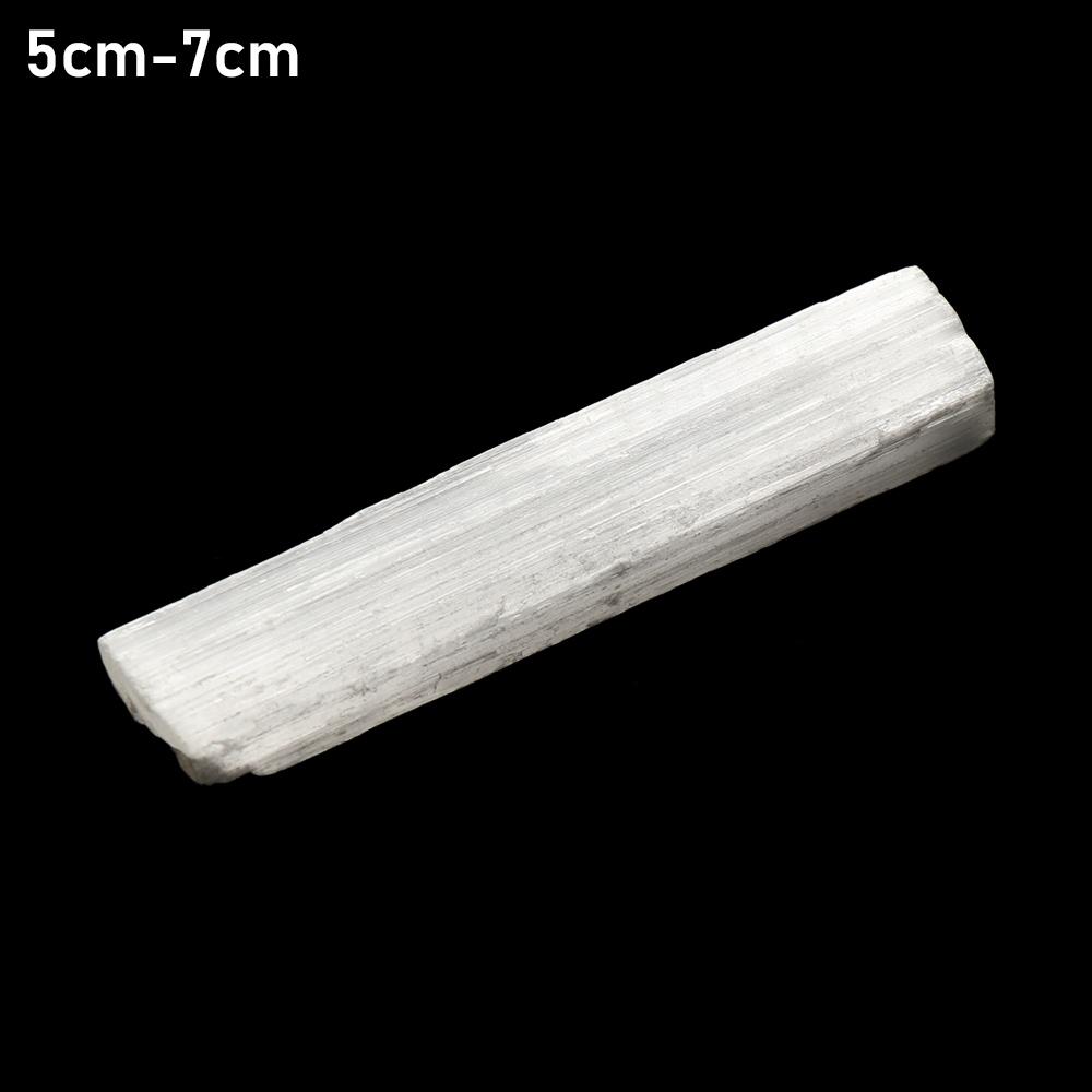 1 Stück natürlicher weißer Selenit Gips Stab Unregelmäßig Reiki Mineralien Exemplar Heilkristall Stab DIY Schmuck Anhänger Herstellung Stein