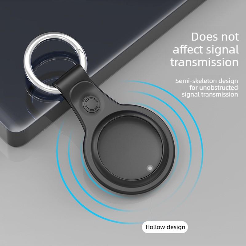 Suitable for Apple Airtag2 Protective Cover Locator Silicone TPU Anti-lost Device Keychain