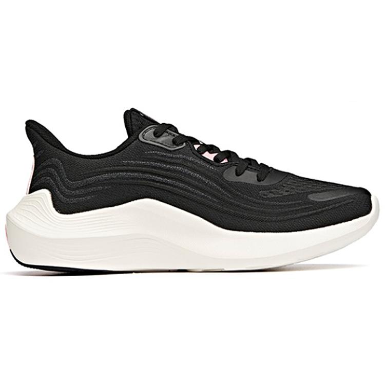 Anta DuCi1 Comfortable Cushioning Slip Resistant Abrasion Resistant Breathable Low top Running Shoes Women's Black 122115520-1