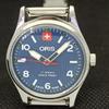 REFURBISHED ORIS WINDING SWISS MENS VINTAGE WRIST BLUE WATCH 558b-a296789-1