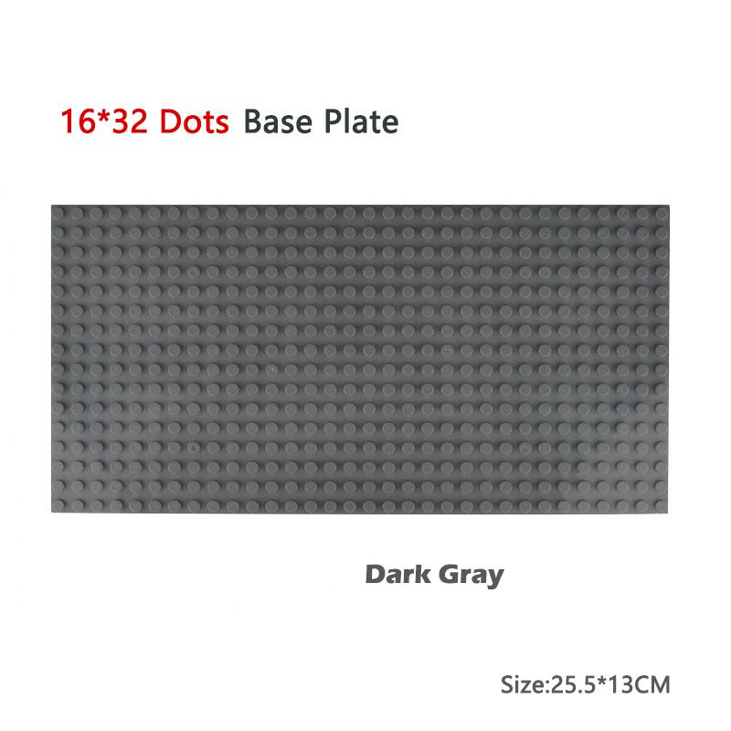 Non-Toxic Classic Baseplate 32*32 16X32 16X16 Dots Building Blocks Bricks Base Plates Diy Plastic Board Building Blocks Construction Toys