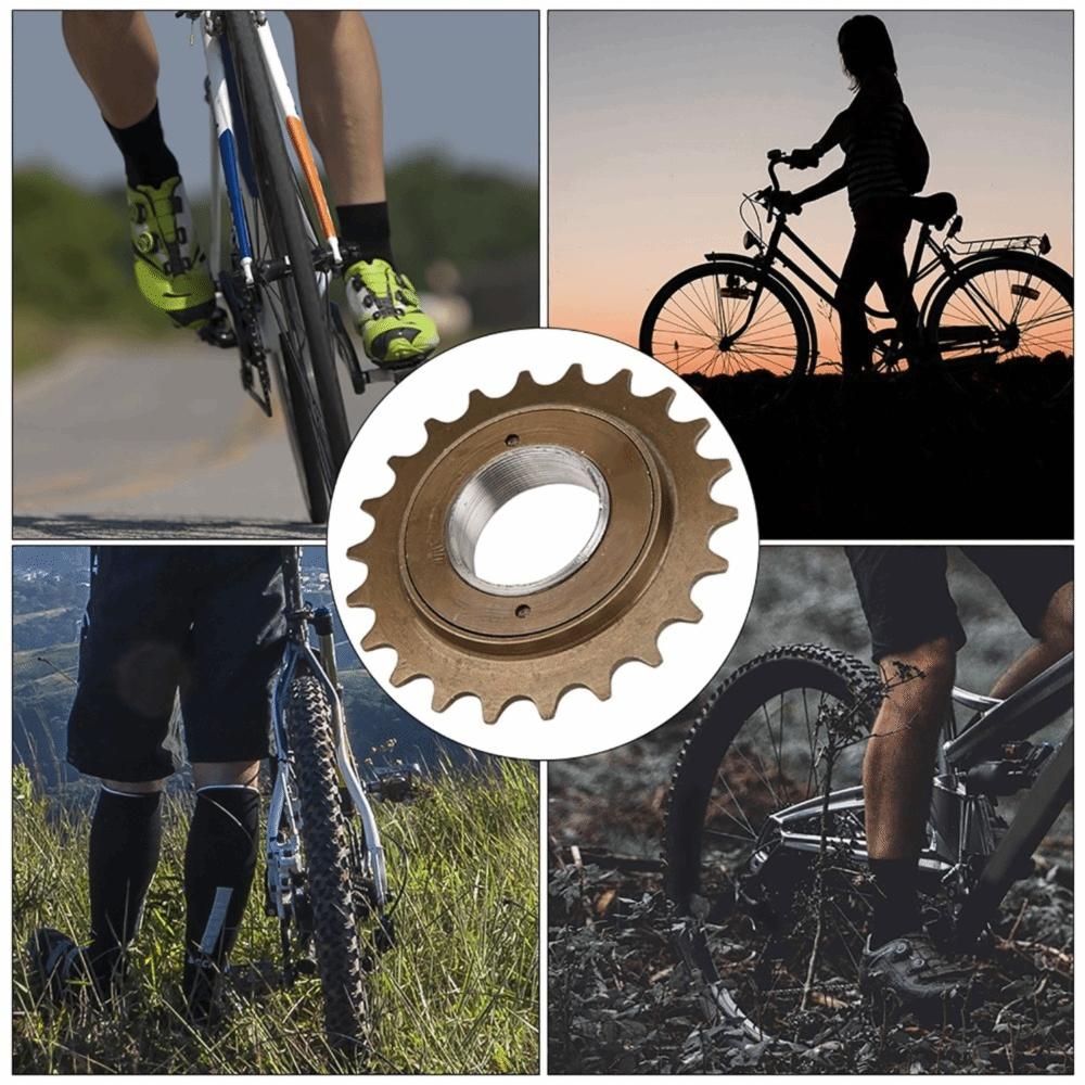 22T Freilaufzahnrad Stahl Schwungradzahnräder Langlebiger Fahrradfreilauf Single-Speed-Fahrrad