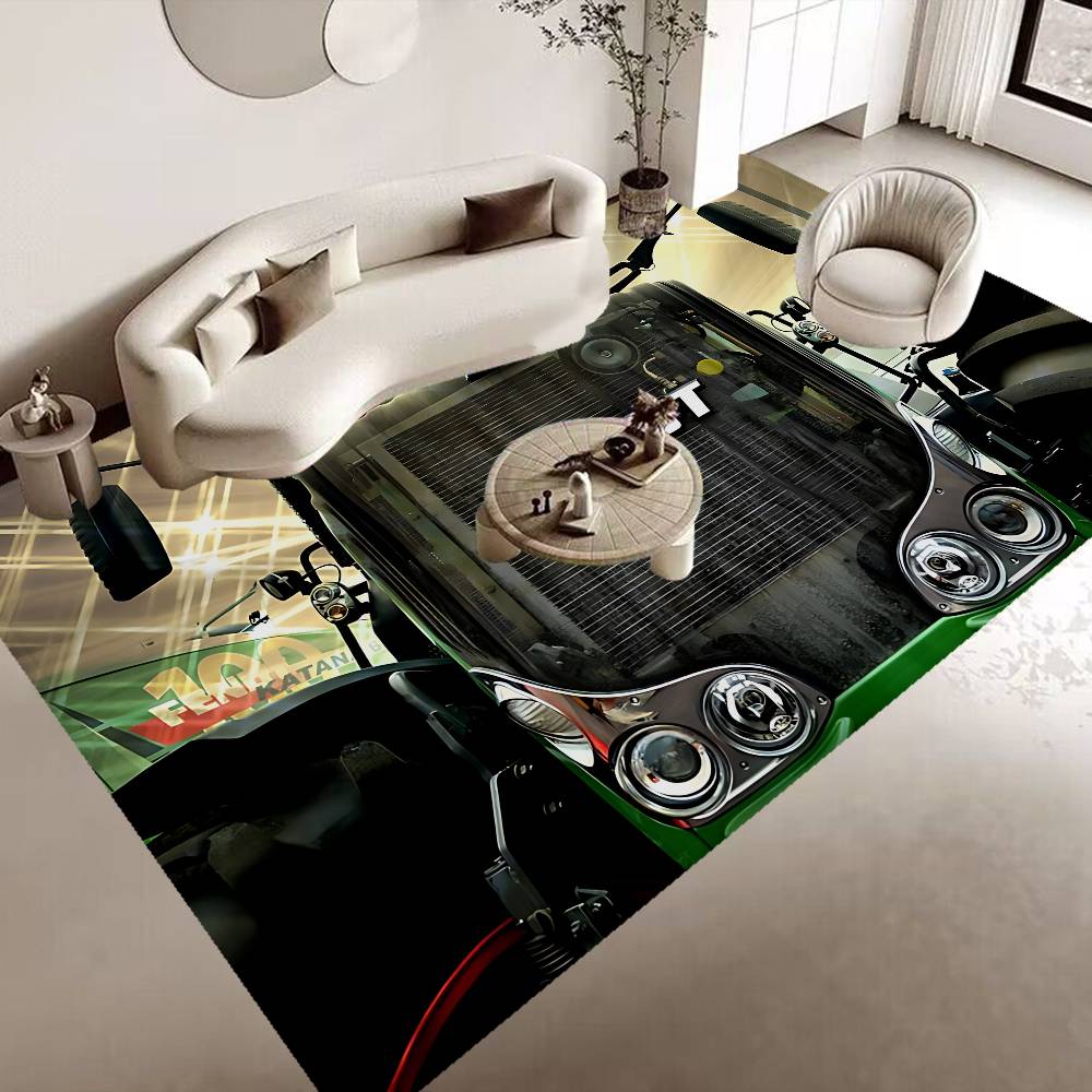 Fashion Farming Tractor Fendt Hallway Carpet Non-Slip Laundry Room Mat Laundry Decor Balcony Child Living Room Toilet Rug