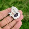 Natural Lepidolite Gemstone Stackable Purple Adjustable Ring 925 Sterling Silver