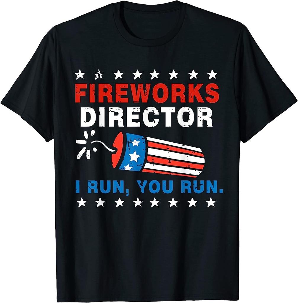 NEW LIMITED! 4th July Fireworks Director I Run You Run Tee - MADE IN USA