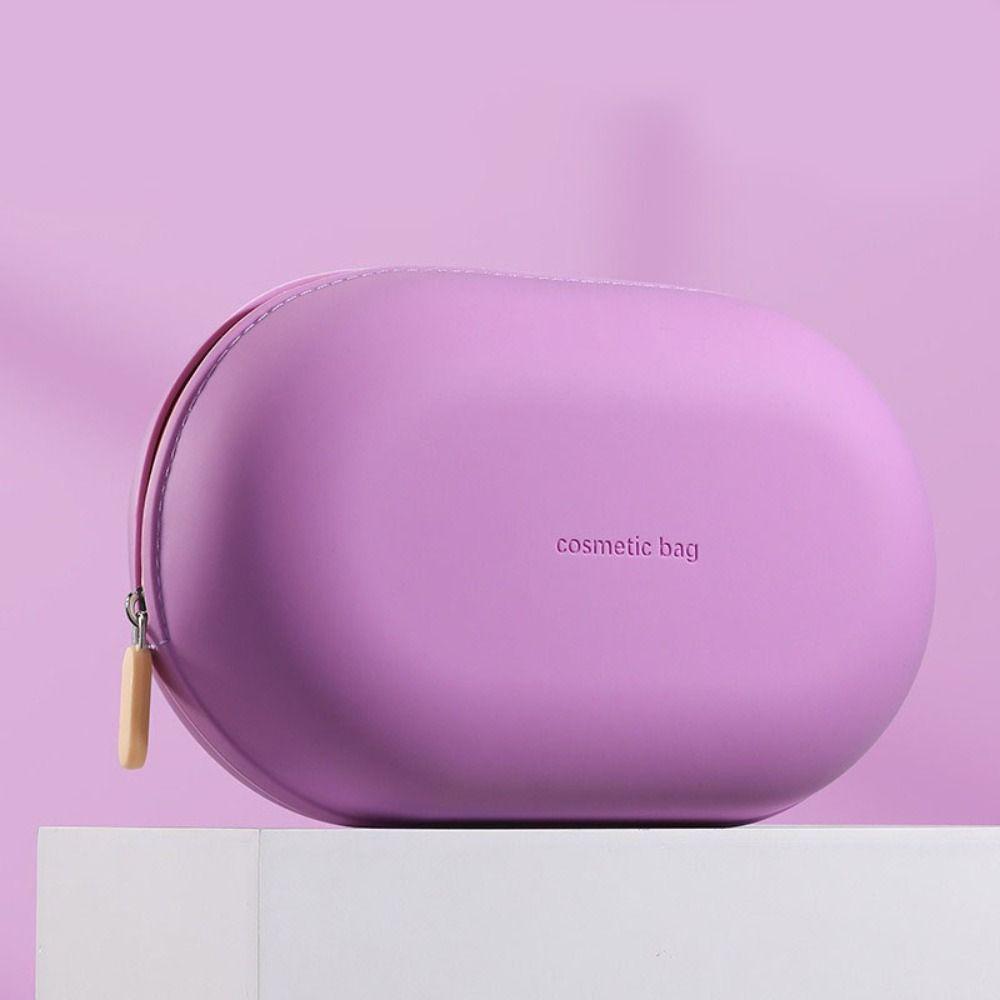 Large Capacity Silicone Cosmetic Bag Waterproof Travel Storage Bag Coin Purse Small Item