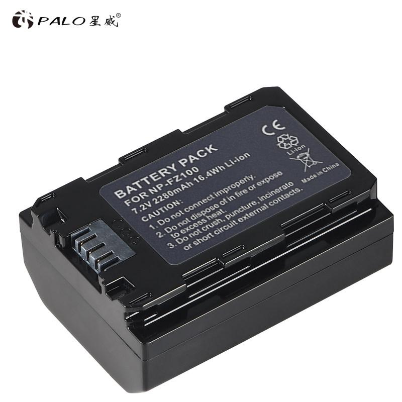 PALO 2280mAh NP-FZ100 NP FZ100 Battery For Sony NP-FZ100, BC-QZ 1 Alpha 9, A7RIII, ILCE-7R M 3, A 9, Sony 9 Sony Alpha 9S Camera