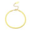 Under the Banyan Tree S925 Sterling Silver Minimalist Snake Bone Bracelet Women's Layered Jewelry