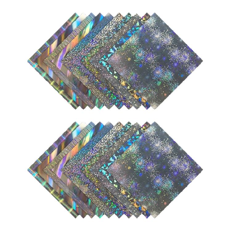 

20PCS Glittering Craft Paper 10 Color Shimmering Plastic Sheet For Art Craft Scrapbooking Classroom Holiday Decoration 1