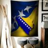 Bosnia and Herzegovina Wall Tapestry Aesthetic Wall Hanging Printed Fabric Blanket Decorative Tapestries for Bedroom Living Room Home Decor