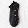 1Pcs Women Fashion Summer Glass Stockings Women Thin Stockings Small Floral Card Silk Socks Transparent Color Cotton Socks