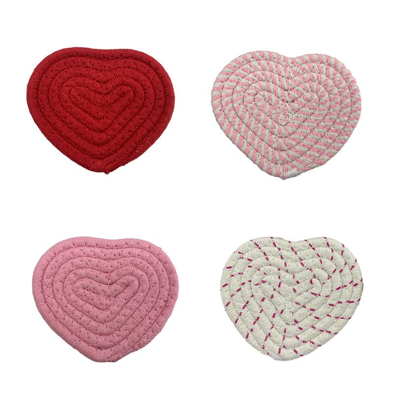 

1шт хлопковый канатный коврик для чаши простая скандинавская антиожоговая теплоизоляционная подставка хлопковые нити плетеные подставки ручной работы 12.5 x 10.5cm