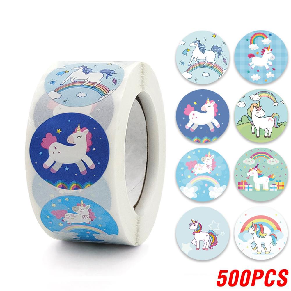 500pcs Cute Cartoon Unicorn Stickers for Kids Reward
