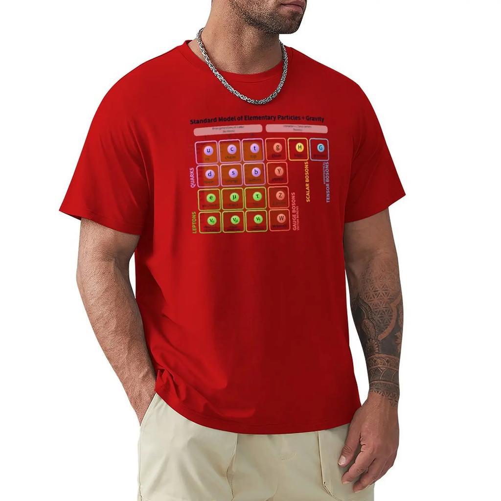 The Standard Model of Particle Physics TShirt Basketball Graphic Tees Hippie Clothes Heavy Weight T Shirts for Unisex