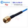 SMA Male-Female Blue RG316 Connector Cable, SMA-J to SMA-K, Low VSWR, 6GHz.