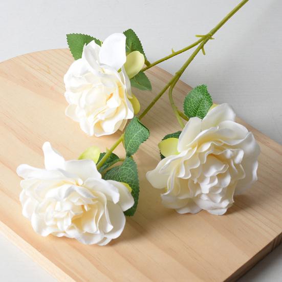 Real Touch Fake Orchids Flowers Faux Silk Artificial Phalaenopsis Flower with 5 Heads Blooms for Home Indoor Decor Office Tabletop